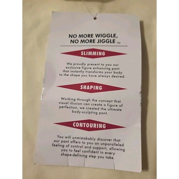 Renee Greenstein Pants Tummy Control Women With Control Sz 3XT Tall - Cream New - Picture 4 of 10